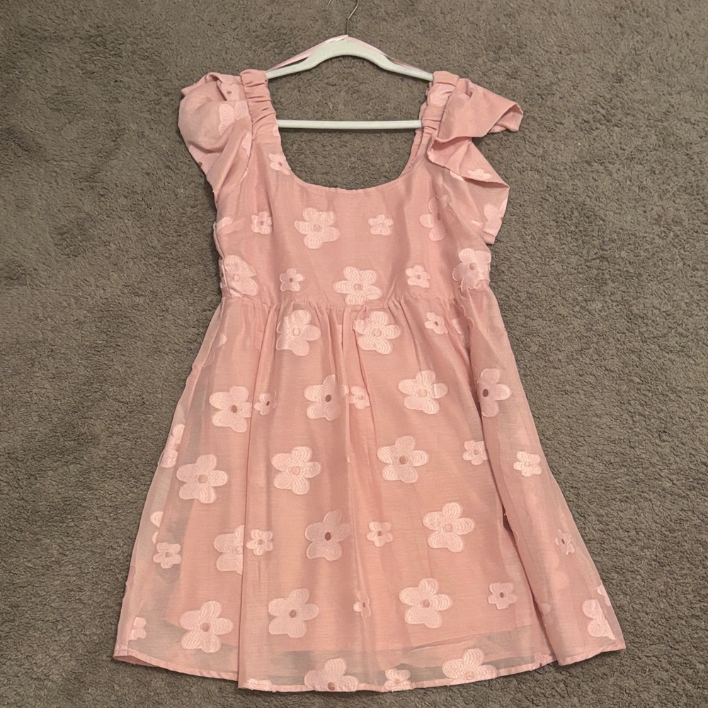 New In Pink Cocktail Dress with Flowers!